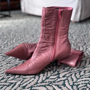 BRONX kitten heel boots